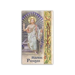 Immaginetta di Pasqua con la Resurrezione