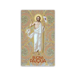 Immaginetta di Pasqua con la Resurrezione