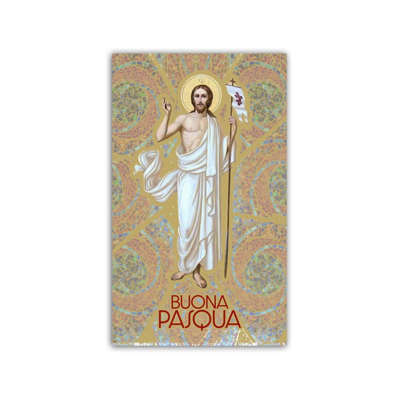 Immaginetta di Pasqua con la Resurrezione