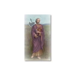Santino San Mattia con preghiera