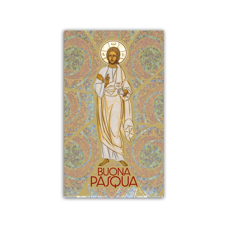 Immaginetta di Pasqua con la Resurrezione