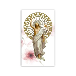 Immaginetta di Pasqua con la Resurrezione
