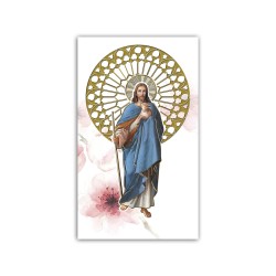 Immaginetta di Pasqua con Gesù Buon Pastore