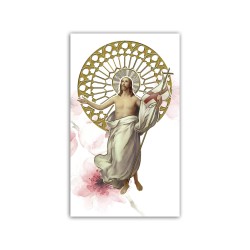 Immaginetta di Pasqua con la Resurrezione