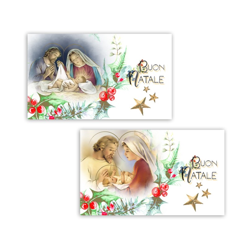 Cartoncini auguri natalizi con busta