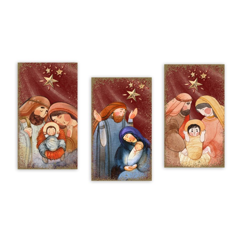 Assortimento immagini natalizie a tema moderno Assortimento immagini natalizie a tema moderno