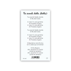 Santino con illustrazione contemporanea di Gesù Bambino