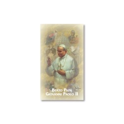 Santino Beato Giovanni Paolo II con preghiera
