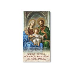 Cartoncino Benedizioni con la Sacra Famiglia