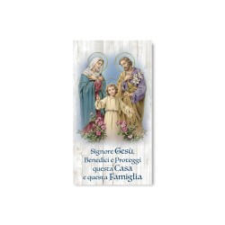 Cartoncino Benedizioni con la Sacra Famiglia