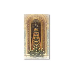 Santino Statua della Madonna di Loreto con preghiera