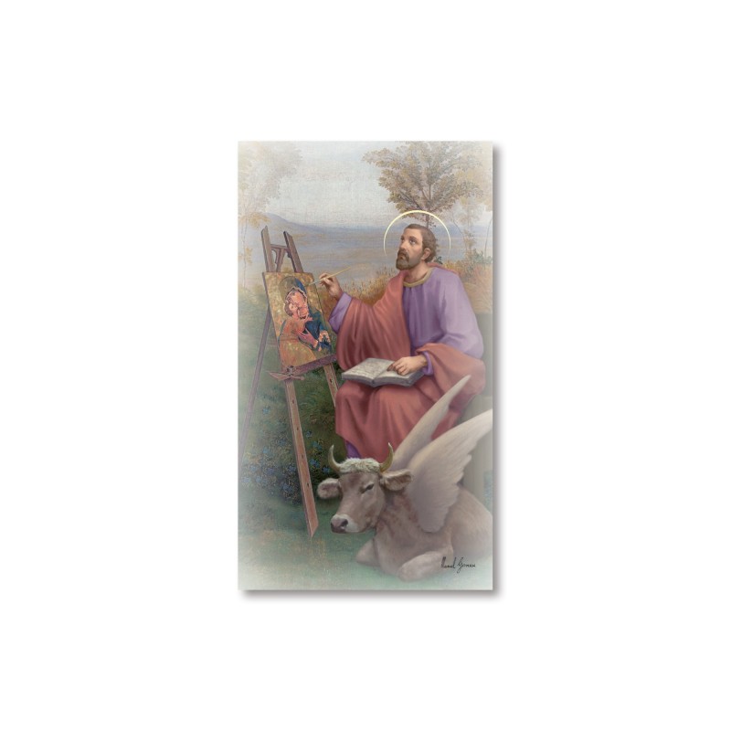 Santino San Luca Evangelista con preghiera Santino San Luca Evangelista con preghiera