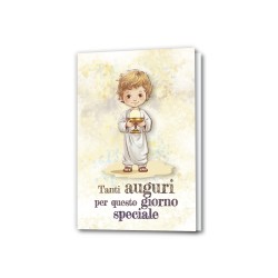 Biglietto portabanconote con angioletto della Prima Comunione