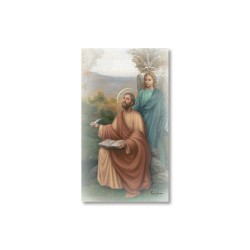 Santino San Matteo Evangelista con preghiera