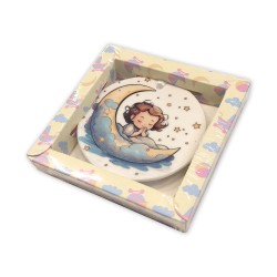 Decorazione per cameretta tonda in porcellana