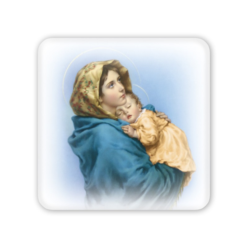 Quadretto in legno Madonna con bambino del Ferruzzi con scatola regalo Quadretto in legno Madonna con bambino del Ferruzzi con scatola regalo