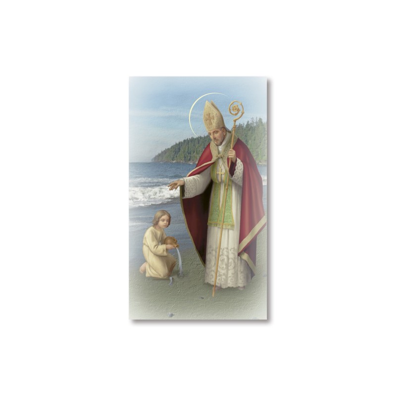 Santino Sant'Agostino con preghiera Santino Sant'Agostino con preghiera
