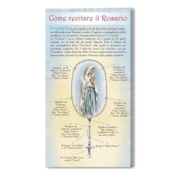 Biglietto pieghevole Come recitare il Rosario