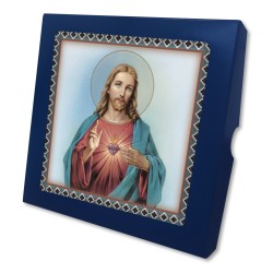 Piastrella Sacro Cuore di Gesù 20x20 cm in scatola regalo