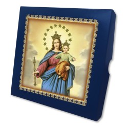 Piastrella Maria Ausiliatrice 20x20 cm in scatola regalo