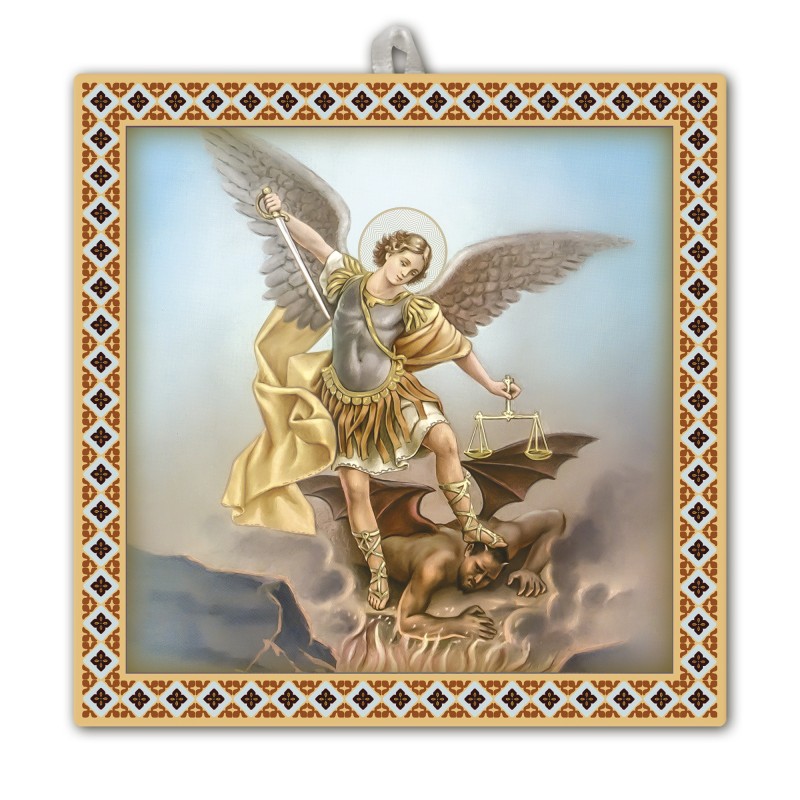 Piastrella San Michele 20x20 cm in scatola regalo Piastrella San Michele 20x20 cm in scatola regalo
