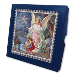 Piastrella Angelo Custode 20x20 cm in scatola regalo