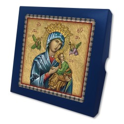 Piastrella Icona Perpetuo Soccorso 20x20 cm in scatola regalo