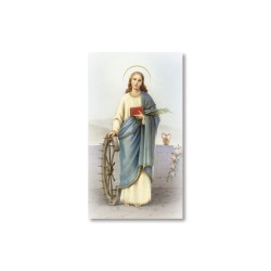 Santino Santa Caterina d'Alessandria con preghiera