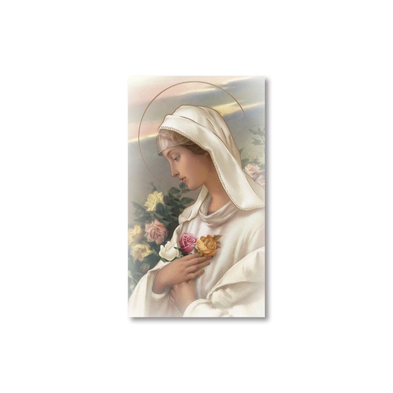 Santino Maria Rosa Mistica con preghiera Santino Maria Rosa Mistica con preghiera