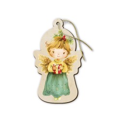 Decorazione per albero con angioletti sagomati