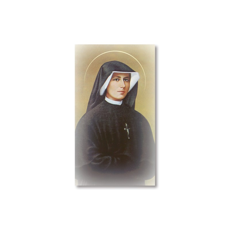 Santino Suor Faustina Kowalska con preghiera Santino Suor Faustina Kowalska con preghiera