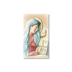 Santino Virgo Fidelis con preghiera