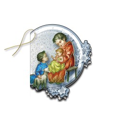 Segnapacco natalizio con fiocchi di neve