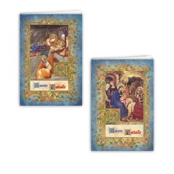 Biglietti augurali assortiti della Natività di Giotto e Gentile da Fabriano