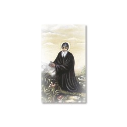 Santino San Charbel con preghiera