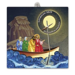 Piastrella 20x20 cm con immagine del Giubileo in scatola regalo