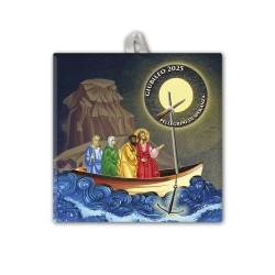 Piastrella 10x10 cm con immagine del Giubileo in scatola regalo
