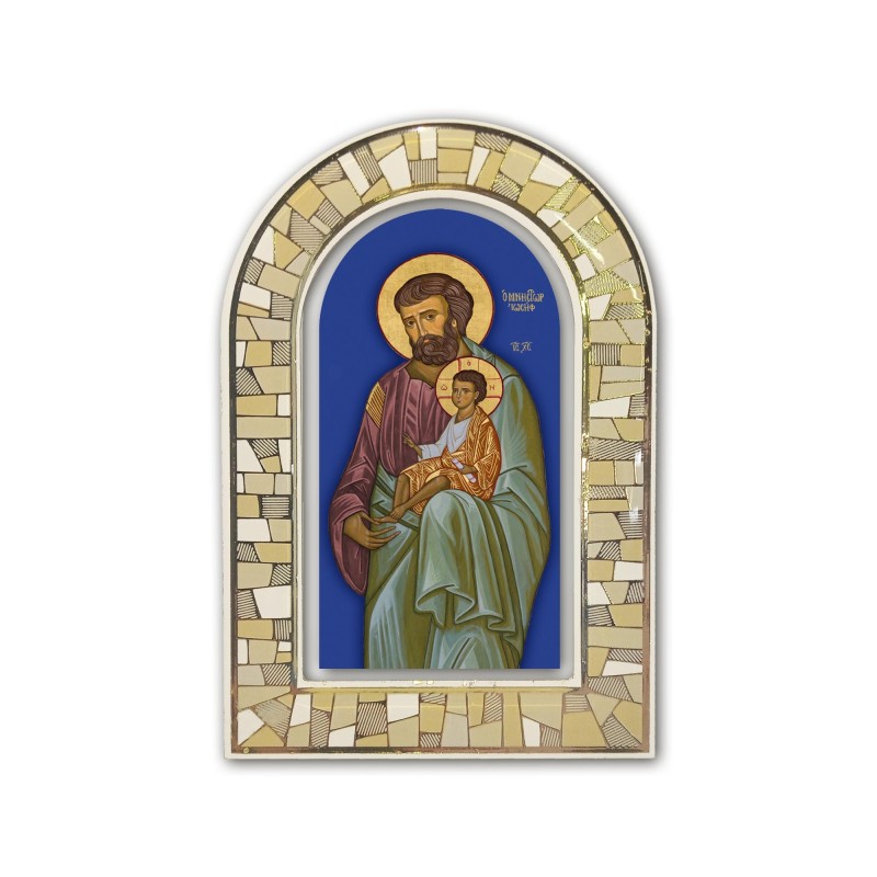 Vetrata tridimensionale d'appoggio di San Giuseppe Vetrata tridimensionale d'appoggio di San Giuseppe