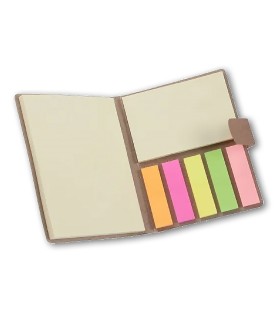 Notepad con segnapagine adesivi raffigurante simbologia eucaristica di Prima Comunione