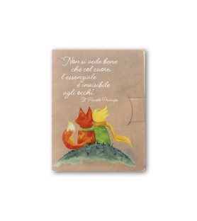 Notepad con segnapagine adesivi raffigurante Piccolo Principe