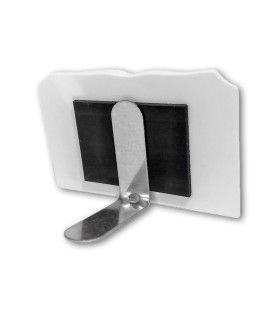 Soprammobile magnetico a forma di libro in resina porcellanata con simbologia eucaristica della Cresima