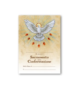 Croce in MDF con simbologia eucaristica della Cresima