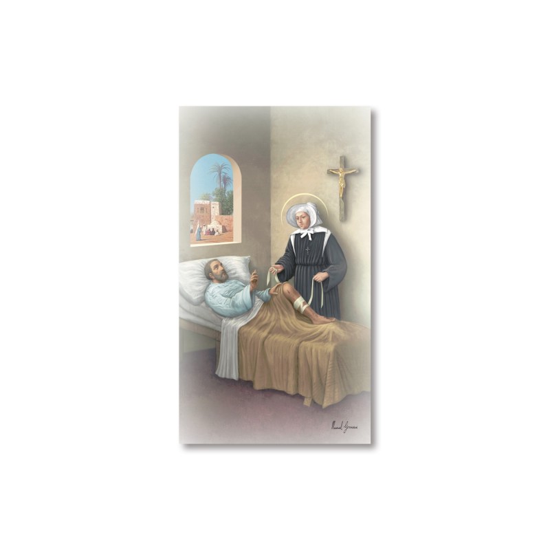 Santino Sant'Emilia de Vialar con preghiera Santino Sant'Emilia de Vialar con preghiera