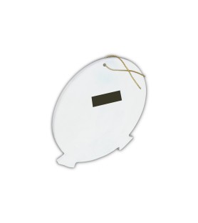 Decorazione natalizia da appoggio in resina porcellanata