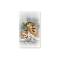 Santino Angelo Custode con lanterna con preghiera