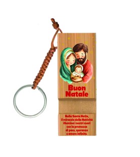 Portachiavi e stand smartphone f.to 3 x 8 cm Sacra Famiglia