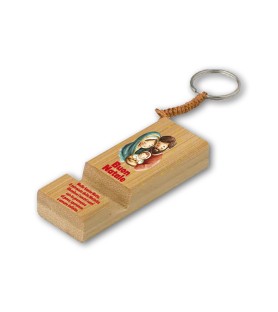 Portachiavi e stand smartphone f.to 3 x 8 cm Sacra Famiglia
