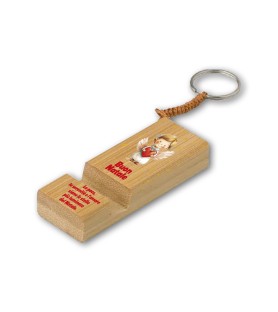 Portachiavi e stand smartphone f.to 3 x 8 cm Angioletto con cuore