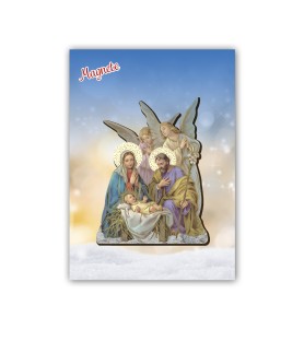Magnete sagomato raffigurante la Sacra Famiglia della serie Messias
