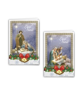 Biglietti augurali assortiti con la Sacra Famiglia in versione classica